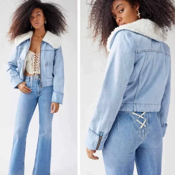 Levi’s Retro Sherpa Jean Jacket - Size XL - Picture 15 of 15